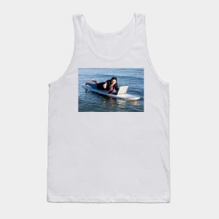 The Art of Stock-like photos 2 - Surfing businessman Tank Top